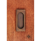 RK International - Thick Rectangle Flush Pull - Antique English