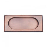 RK International - Thick Rectangle Flush Pull - Distressed Copper