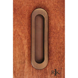 RK International - Thick Oval Flush Pull - Antique English