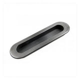 RK International - Thick Oval Flush Pull - Distressed Nickel