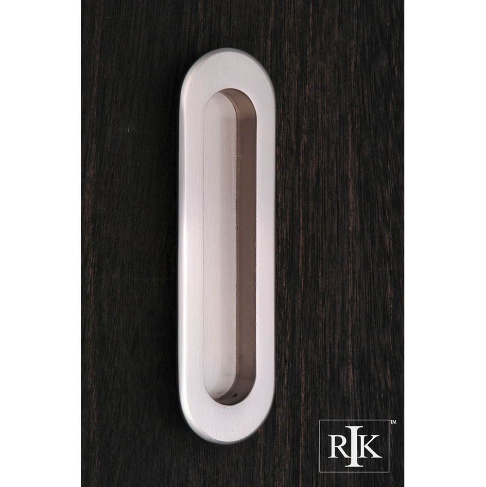 RK International - Thick Oval Flush Pull - Satin Nickel