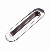 RK International - Thick Oval Flush Pull - Polished Nickel