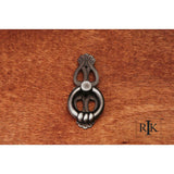 RK International - 1'' Ring with Ornate Plate - Distressed Nickel