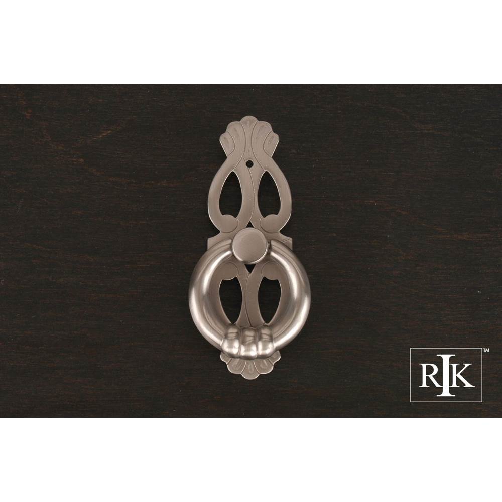 RK International - 1'' Ring with Ornate Plate - Satin Nickel