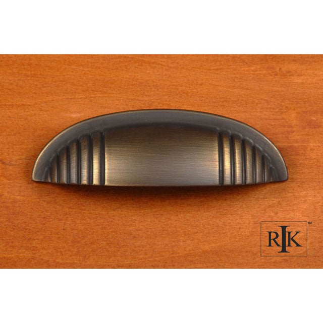 RK International - Ridges  at  Edge Cup Pull - Antique English