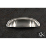 RK International - Ridges  at  Edge Cup Pull - Satin Nickel