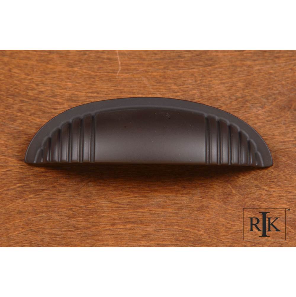 RK International - Ridges  at  Edge Cup Pull - Oil Rubbed Bronze