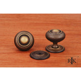 RK International - Large Rope Knob with Detachable Back Plate - Antique English
