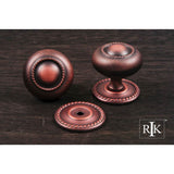 RK International - Large Rope Knob with Detachable Back Plate - Distressed Copper