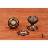 RK International - Small Rope Knob with Detachable Back Plate - Antique English