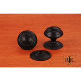 RK International - Small Rope Knob with Detachable Back Plate - Black
