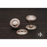RK International - Small Rope Knob with Detachable Back Plate - Satin Nickel