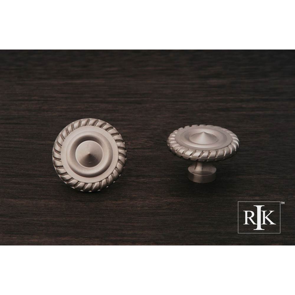 RK International - Rope  at  Edge Knob - Satin Nickel