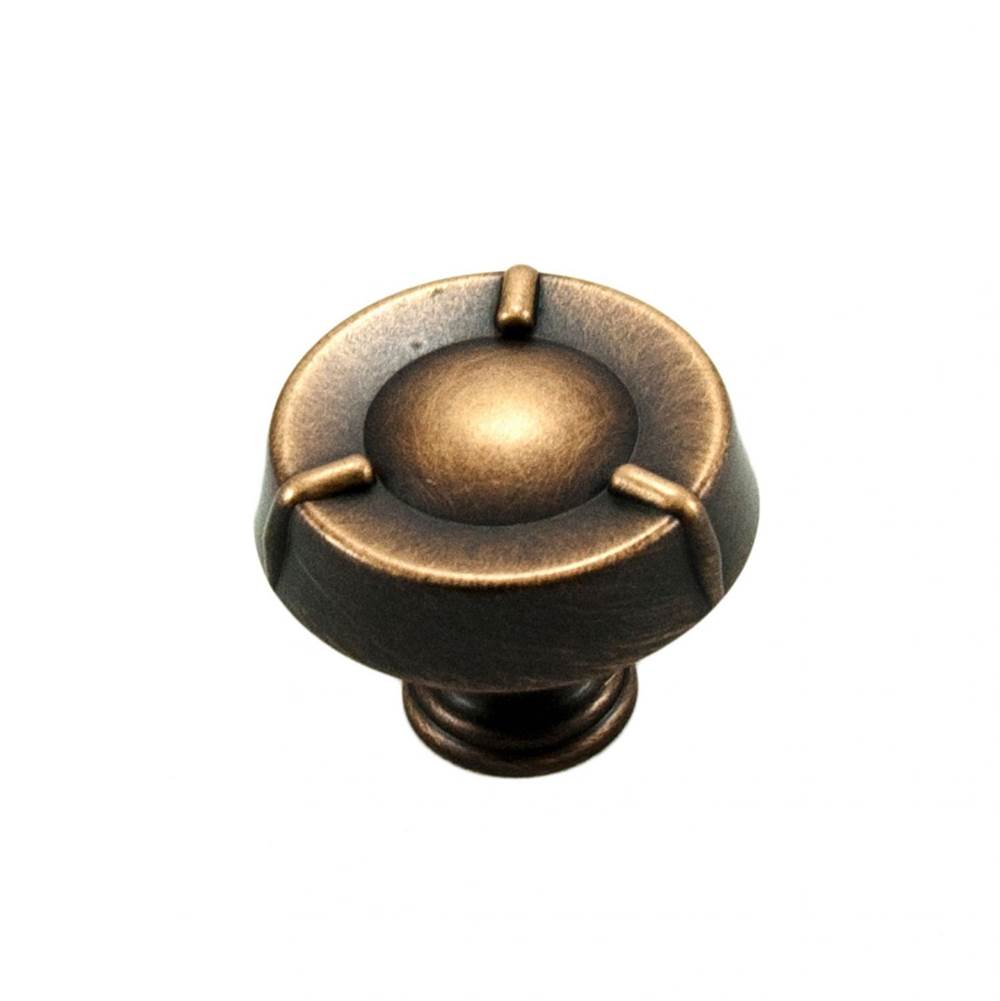 RK International - Large Fullerton Knob - Brushed English