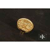 RK International - Flower Knob - Polished Brass