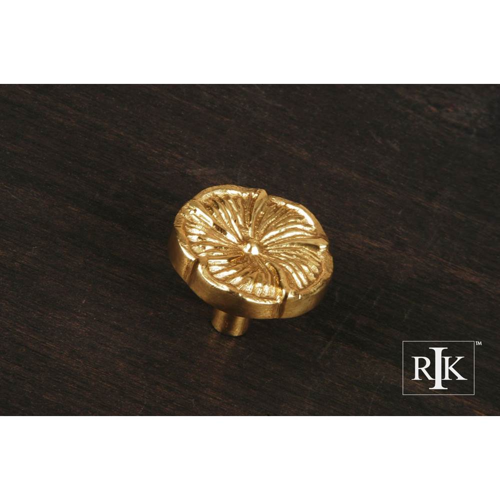 RK International - Daisy Knob - Polished Brass