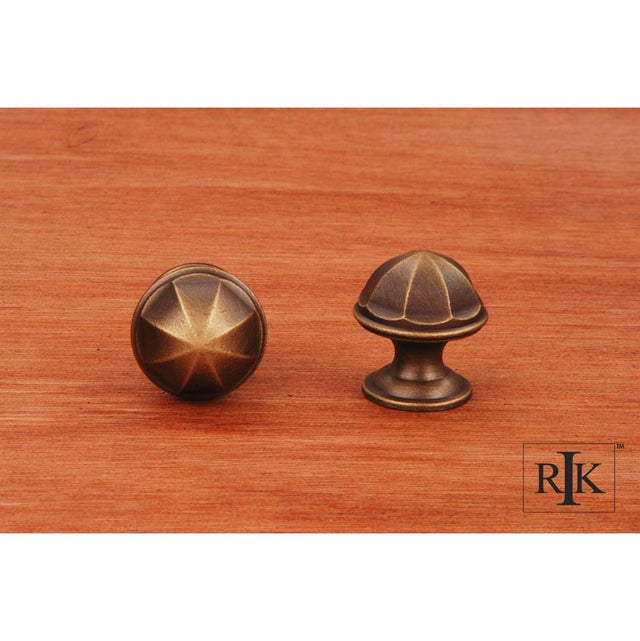 RK International - Contoured Dome Knob - Antique English