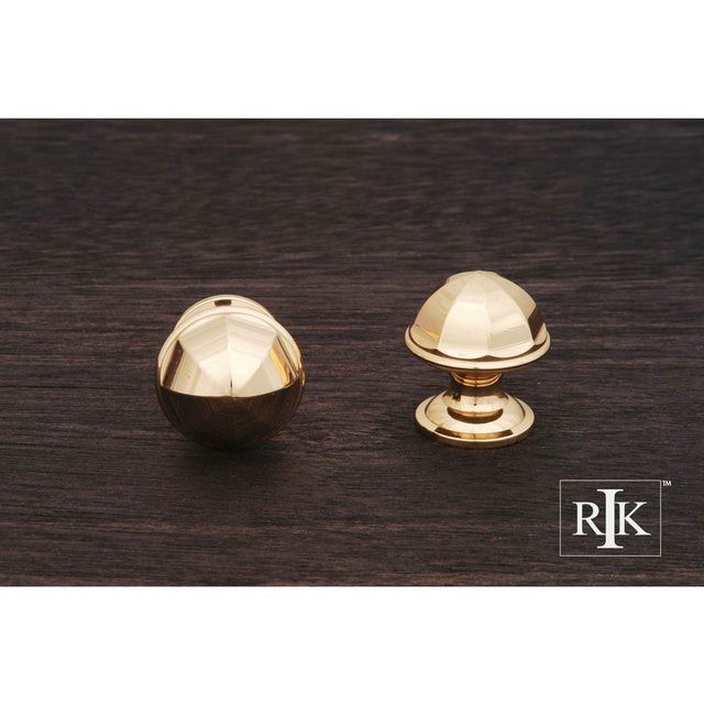 RK International - Contoured Dome Knob - Polished Brass