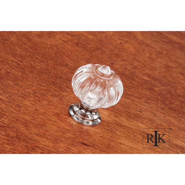 RK International - Acrylic Flower Knob - Chrome