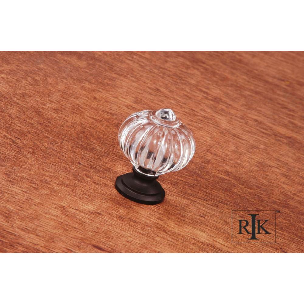 RK International - Acrylic Flower Knob - Oil Rubbed Bronze