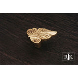 RK International - Leaf Knob - Polished Brass