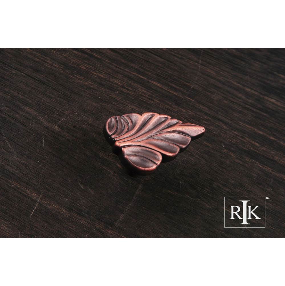 RK International - Leaf Knob - Distressed Copper
