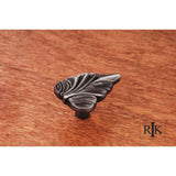 RK International - Leaf Knob - Distressed Nickel