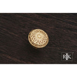 RK International - Flowery Ornate Knob - Polished Brass