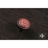 RK International - Flowery Ornate Knob - Distressed Copper