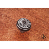 RK International - Flowery Ornate Knob - Distressed Nickel