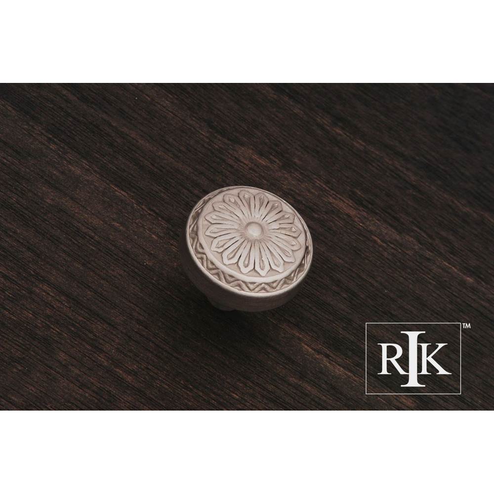 RK International - Flowery Ornate Knob - Satin Nickel