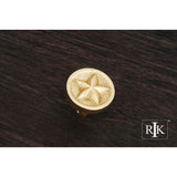 RK International - Rugged Texas Star Knob - Polished Brass