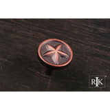 RK International - Rugged Texas Star Knob - Distressed Copper