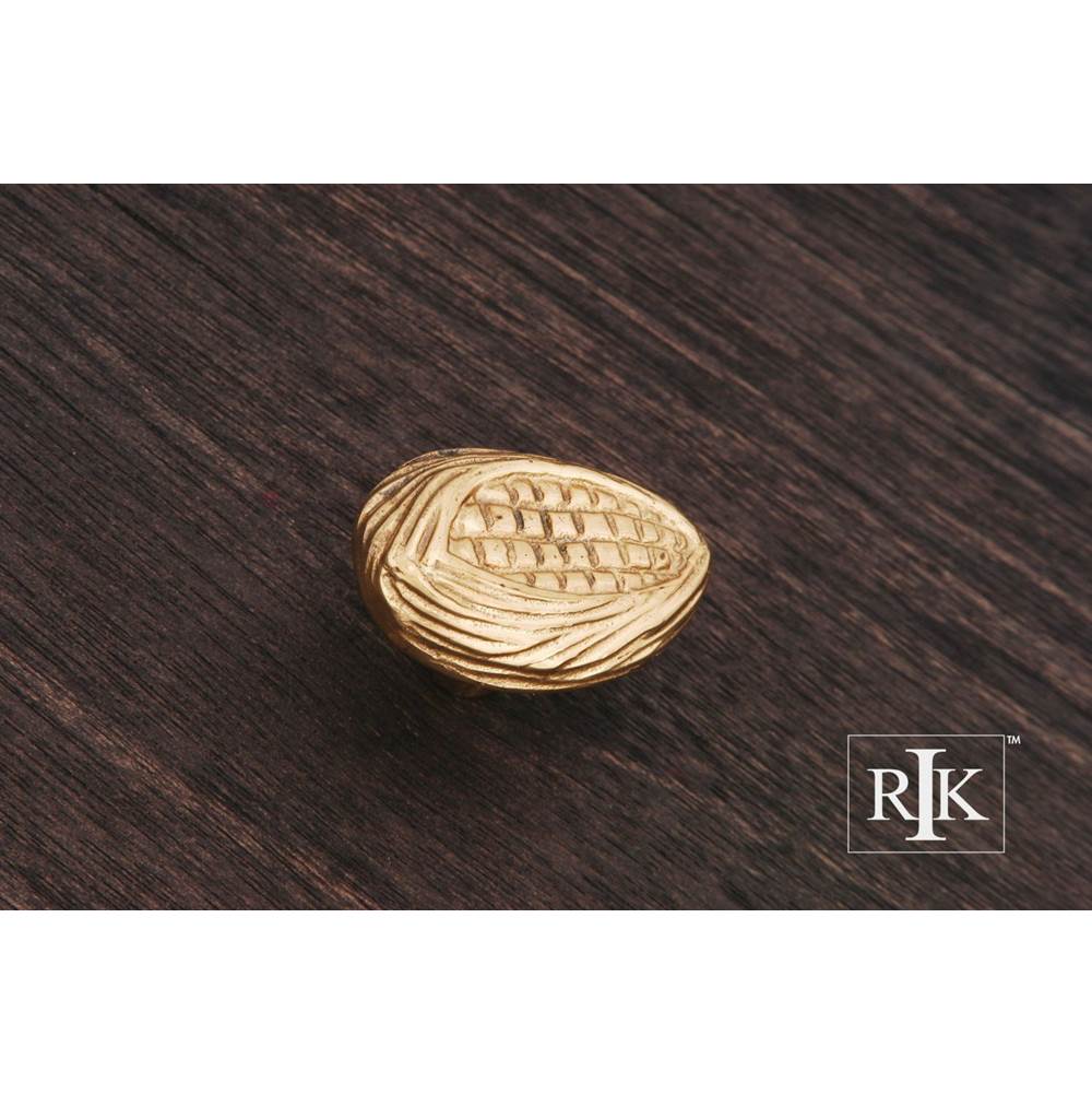 RK International - Corn Knob - Polished Brass