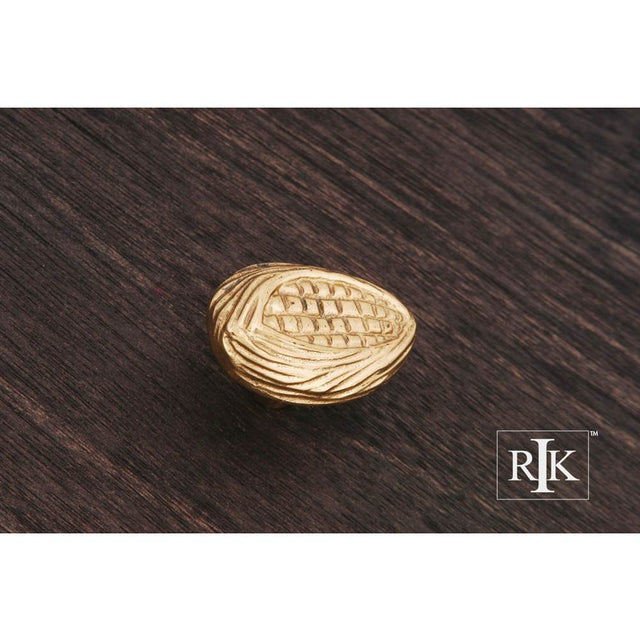 RK International - Corn Knob - Polished Brass