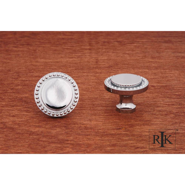 RK International - Beaded Knob - Chrome