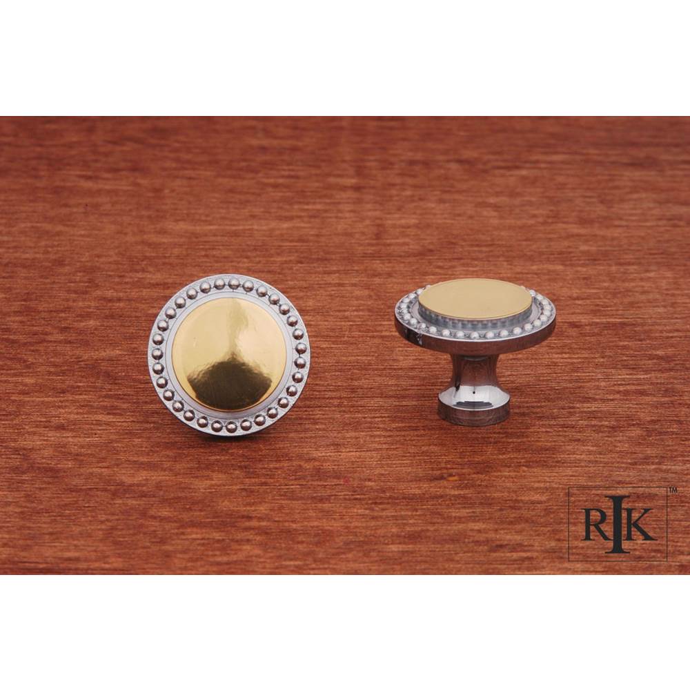 RK International - Beaded Knob - Chrome,Brass