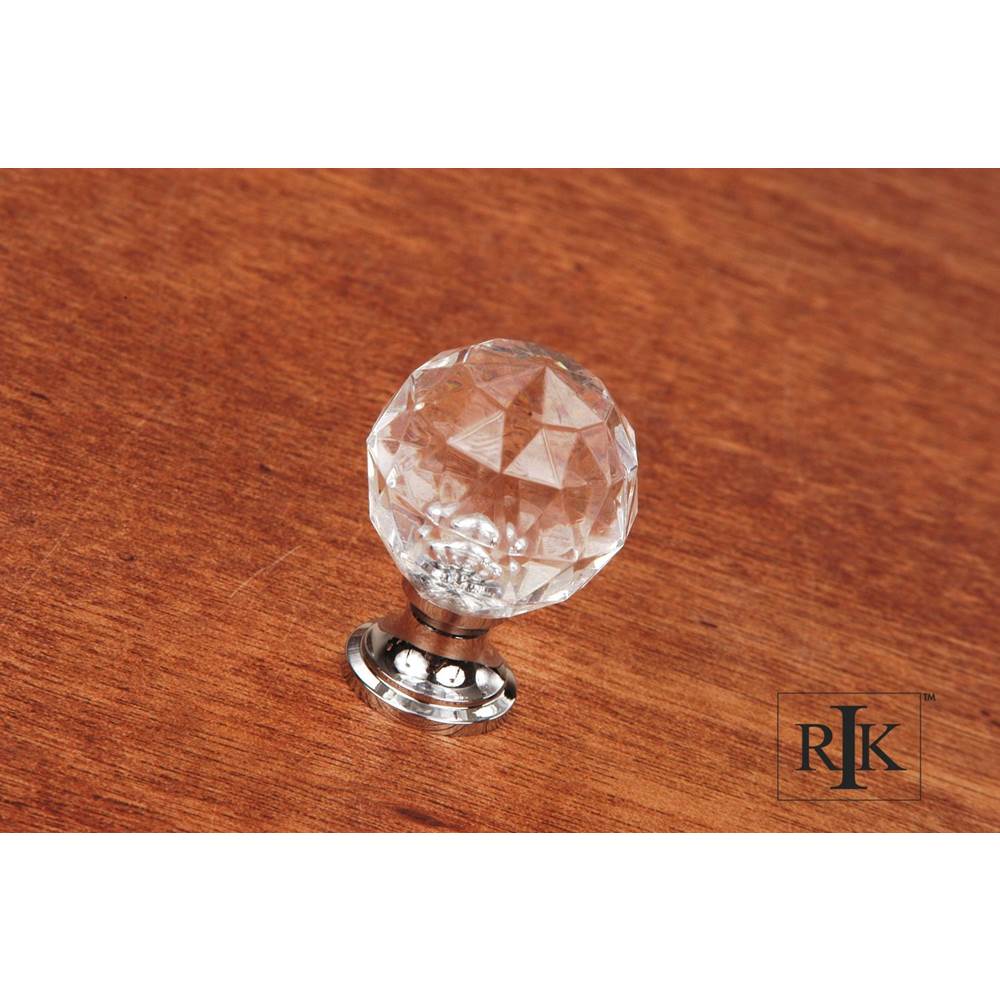 RK International - Acrylic Hammered Knob - Chrome