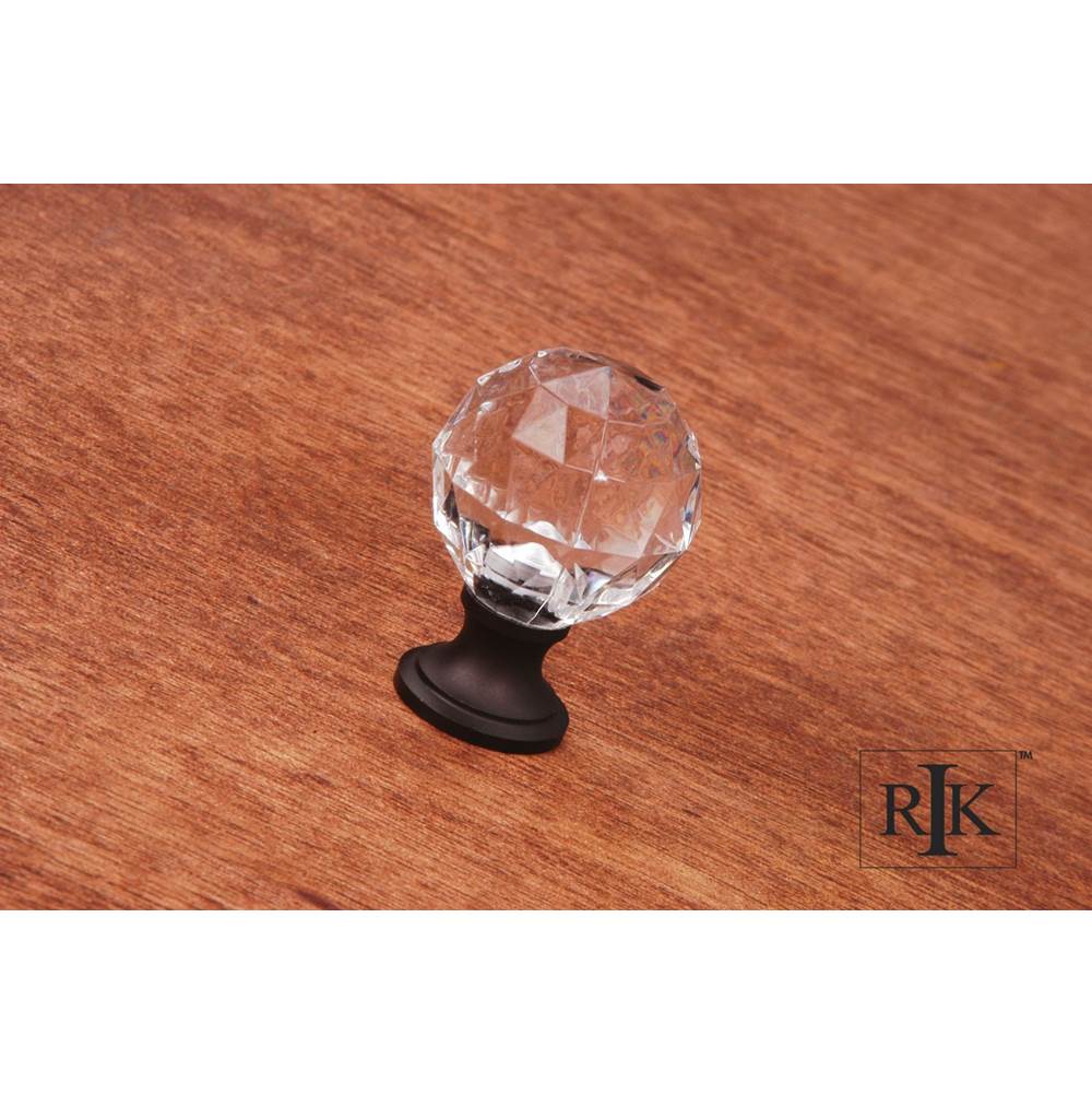 RK International - Acrylic Hammered Knob - Oil Rubbed Bronze