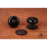 RK International - Large Porcelain Knob with Tip - Black,Oil Rubbed Bronze