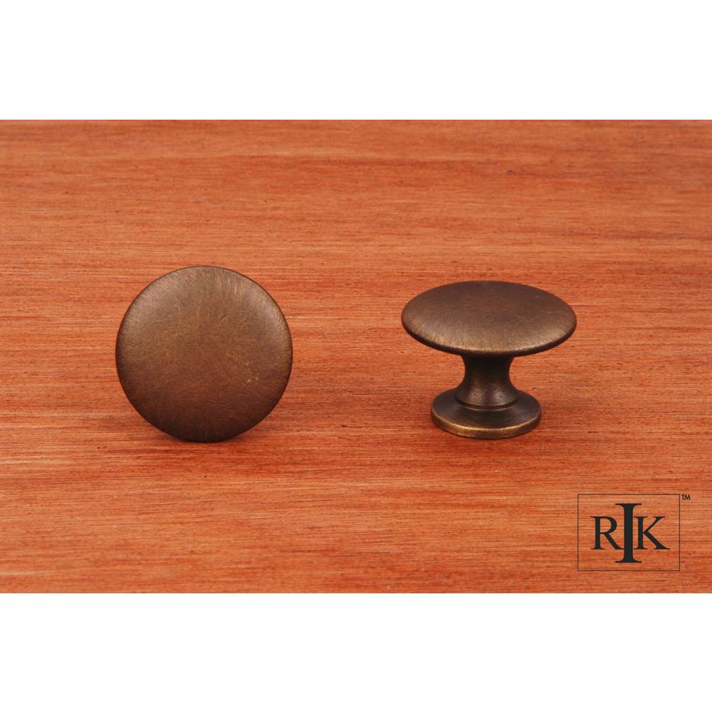 RK International - Flat Face Knob - Antique English