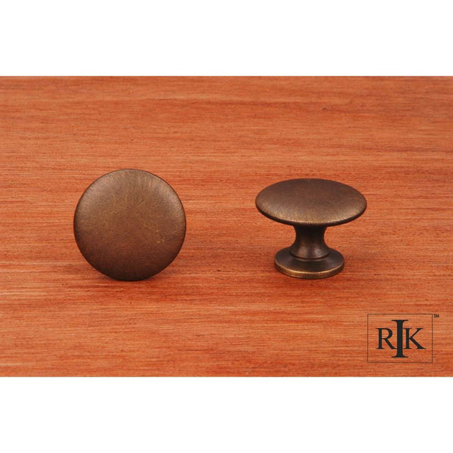 RK International - Flat Face Knob - Antique English