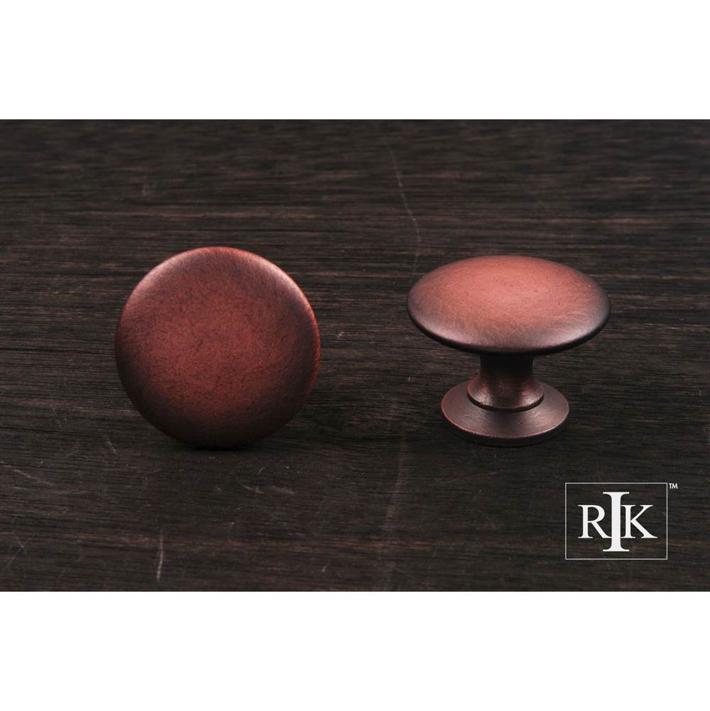 RK International - Flat Face Knob - Distressed Copper