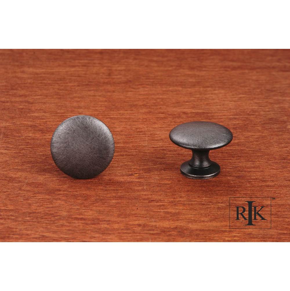 RK International - Flat Face Knob - Distressed Nickel