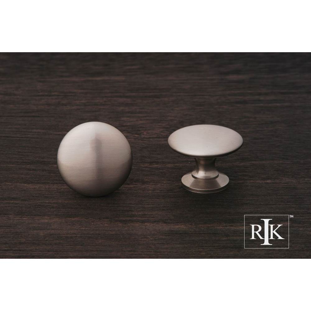 RK International - Flat Face Knob - Satin Nickel