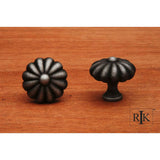 RK International - Large Melon Knob - Distressed Nickel