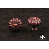 RK International - Small Melon Knob - Distressed Copper