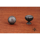 RK International - Smooth Melon Knob - Distressed Nickel