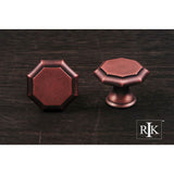RK International - Octagonal Knob - Distressed Copper