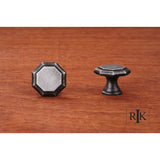 RK International - Octagonal Knob - Distressed Nickel